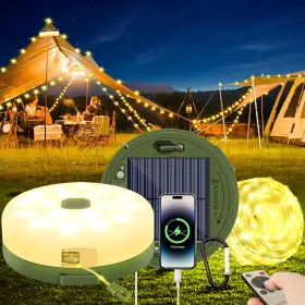 JT00092 ACAJOE Camping Waterproof Solar Light Snap