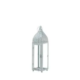 10018513 ACCENT PLUS Moroccan Lantern Iron Glass Cutouts