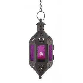39640 ACCENT PLUS Mystical Glass Candle Lantern
