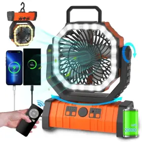 597730853612 ADUST Camping Battery Fan Led Lantern Light