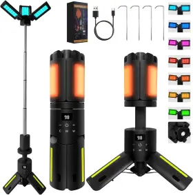 753763133842 AHMYLION Camping Lantern Battery Telescoping Mag