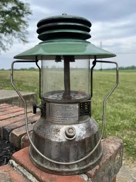 134G MONTGOMERY Ward Dual Mantle Lantern Coleman Globe #3