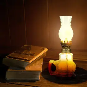 AZ083627JPM97HLK ANGOILY Glass Kerosene Lamp Oil Lantern #2