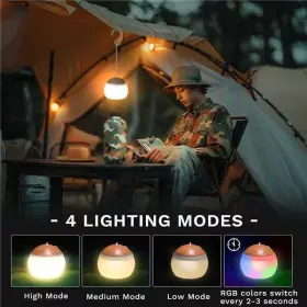 973365303762 ANHAY Camping Lantern Light Led Hook Silicone #3