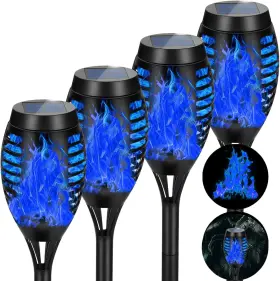 748521730470 AOUNQ Pack Solar Torch Lights Waterproof