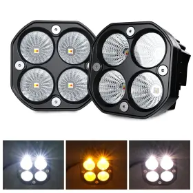 AS-YY-4C-YWBS-2P3IN-SW ASLONG Flood Led Amber Flasing Strobe