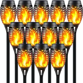 AW2012 AWETHONE Solar Torch Lights Flickering Flame Mini Pack