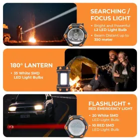 060906320058 AYL Led Camping Lantern Rechargeable Flashlight #3