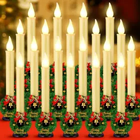 SIL-BAQULER-3043 BAQULER Christmas Window Candle Lights Dusk