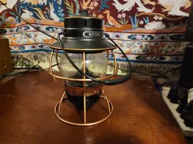 20230010007000 BARE BONES Railroad Lantern Led Antique #2