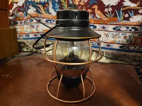 20230010007000 BARE BONES Railroad Lantern Led Antique