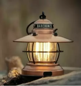 BARE275 BAREBONES LIVING Edison Mini Lantern Copper Camp Must #2