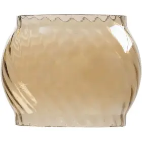 LIV-202 BAREBONES LIVING Wavy Railroad Lantern Glass Lens