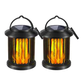 91008E-2P BATCELS Solar Waterproof Flame Lantern