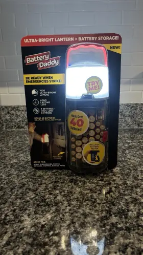 BADAL-PD36 BATTERY DADDY Ontel Lantern Lamp Organizer