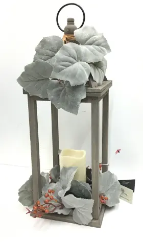 BW20 BEE WILLOW Wood Lantern Candle