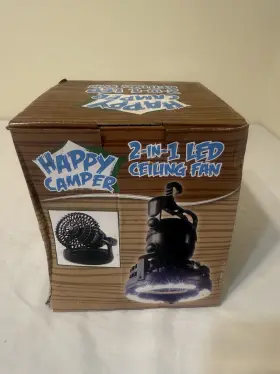 799207281342 BETTER LINE Happy Camper Led Ceiling Fan Box