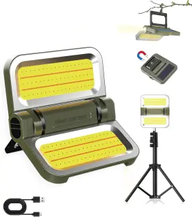 E-50 BLESSOURCE Rechargeable Camping Lantern Folding Solar