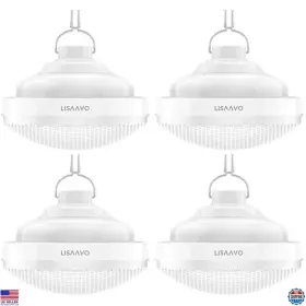 2402-4PK RECHARGEABLE Lisaavo Waterproof Tent Light Camping