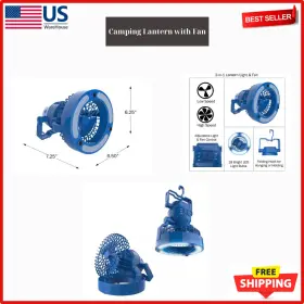 80-48453B WAKEMAN Camping Lantern Fan