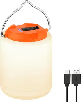 USSQSM-CL-OR-1 CAMPING Led Lantern Light Usb Rechargeable