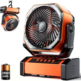 313037760701 BRANDED01 Camping Led Fan Light Rechargeable