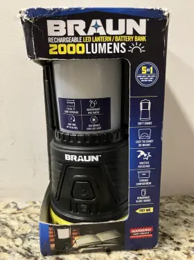 193175532497 BRAUN Led Lantern Rechargeable Water