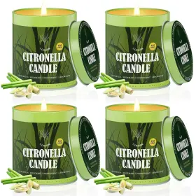 C004-7 C-CACALOM Citronella Set Pack Jar Candle Patio Camping