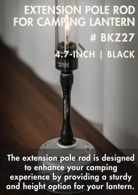 582749691993 CAMPING MOON Gas Lantern Extension Pole Rod #2