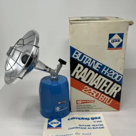 Campingaz H-200 Vintage Garcia France Outdoor Camping Gaz Butane Heater 2250 Btu