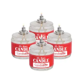 707152645676 CANDLELIFE Emergency Survival Candle Set Burning
