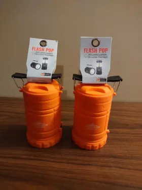 LTG-FP-OR-2PK-E CASCADE MOUNTAIN TECH Flash Pop Lantern