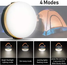 191171112101 CENSINDA Led Camping Lantern Rechargeable Tent #2