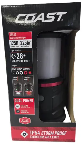 015286304506 COAST Emergency Light Storm Lantern Unbreakable