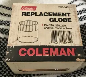076501003710 COLEMAN Lantern Glass Globe Frosted Picket Fence