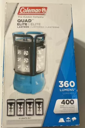 076501240764 COLEMAN Quad Elite Lantern Runtime Lights