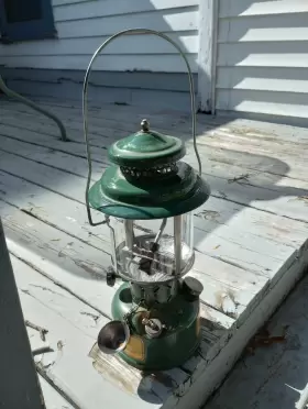 Coleman 1945 U. S. Military Lantern Dated Original Condition