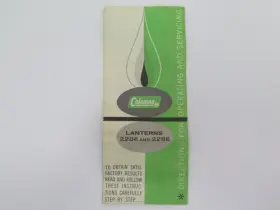 1950-495 COLEMAN Directions Operating Servicing Lanterns