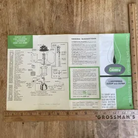 1950A609 COLEMAN Instruction Manuals Ephemera Lanterns Camp #3