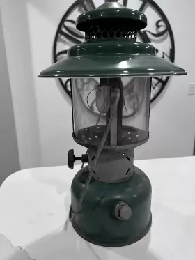 1951-A COLEMAN Lantern Big Hat Double Mantle Pyrex Globe #3