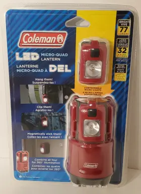 2000008254 COLEMAN Micro Quad Led Mini Lantern Nos