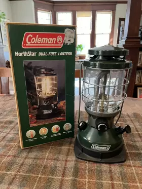 Coleman 2000a750 North Star Dual Fuel Lantern 1/1998 Box And Stand Likely New Coleman 2000a750 North Star Dual Fuel Lantern 1/1998 Box And Stand Likely New