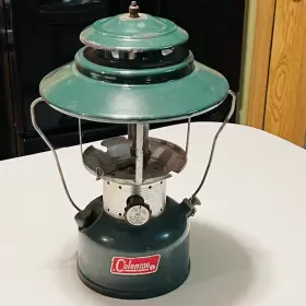 228F195 COLEMAN Lantern Double Mantel Big Hat Globe #2