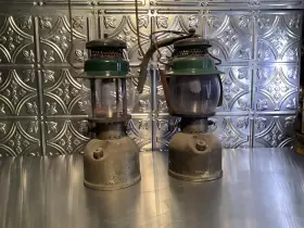 242A COLEMAN Pyrex Globe Lanterns #2
