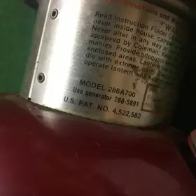 286A700 COLEMAN Lantern Asis Repair #2