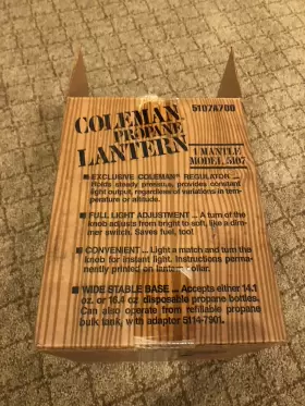 5107A700 COLEMAN Propane Bottle Lantern Box Clean #2