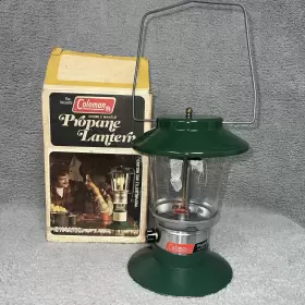 5114B700 COLEMAN Double Mantle Propane Lantern Box Nos