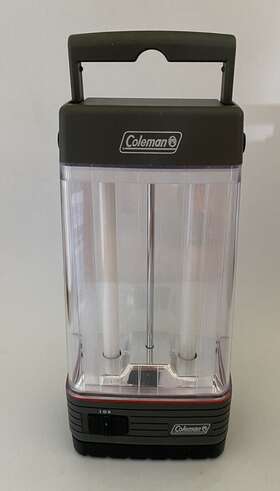 5390D762 COLEMAN Fluorescent Lantern Light Twin Tube Battery