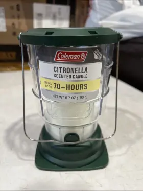 77084 COLEMAN Citronella Lantern Candle