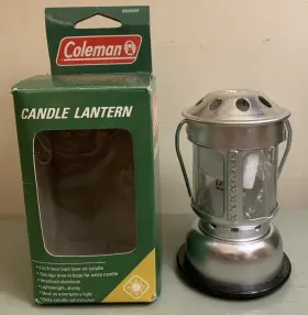 828A525T COLEMAN Glass Tea Light Candle Lantern